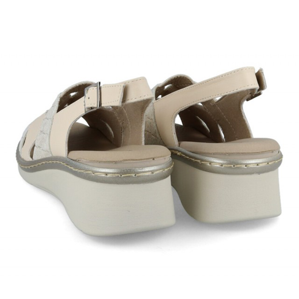 Sandalia Pitillos 5681 Crema Mujer - Imagen 4